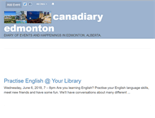 Tablet Screenshot of edmonton.canadiary.com