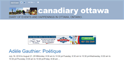 Desktop Screenshot of ottawa.canadiary.com