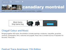 Tablet Screenshot of montreal.canadiary.com
