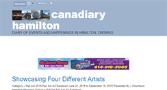 Desktop Screenshot of hamilton.canadiary.com