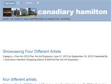 Tablet Screenshot of hamilton.canadiary.com