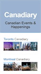 Mobile Screenshot of canadiary.com
