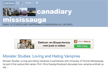 Tablet Screenshot of mississauga.canadiary.com
